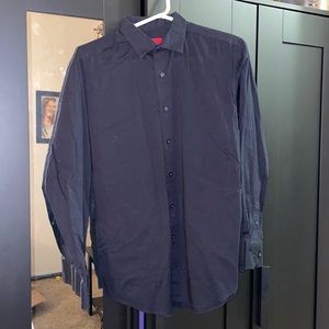 ALFANI Button Down Dress Shirt Black NWT 17 32/33
